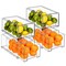 Sorbus Fridge Drawers - Clear Stackable Pull Out Organizer Bins - Food Storage Containers for Kitchen, Refrigerator, Freezer, Vanity Organization and Storage (4 Pack | Large)